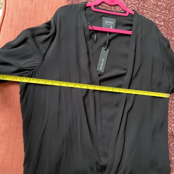 black sheer cardigan // perfect for layering! NWT - Picture 9 of 10